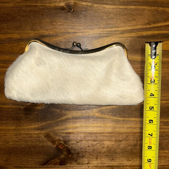 Patricia Nash white and metallic cowhide clutch - Picture 3 of 8